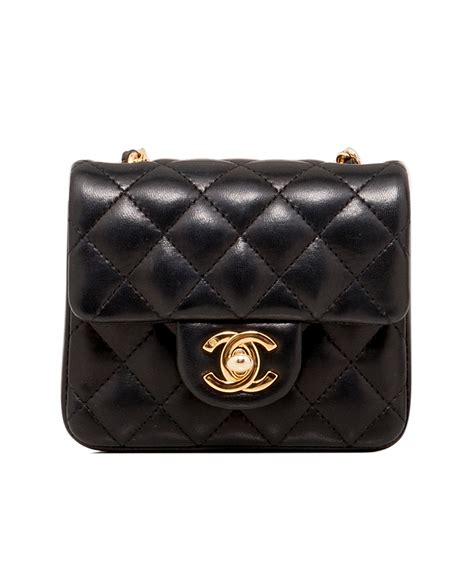 chanel mini black crossbody bag